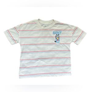 2T bluey Boys Shirt Blue White (0780)